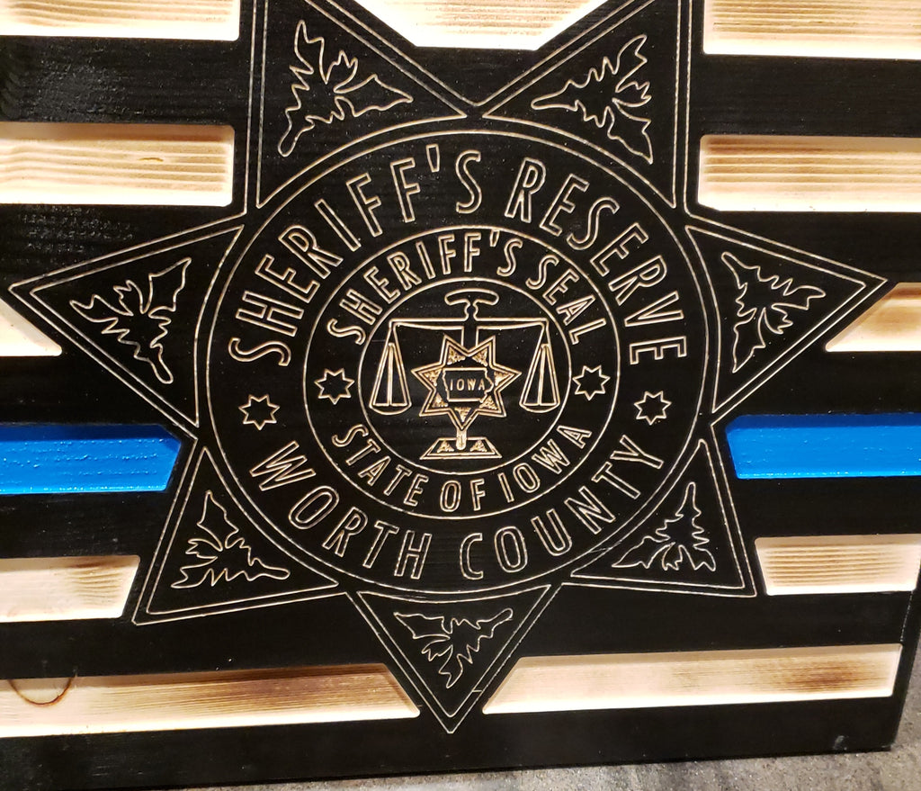 Rustic Wooden Flag - Personalized