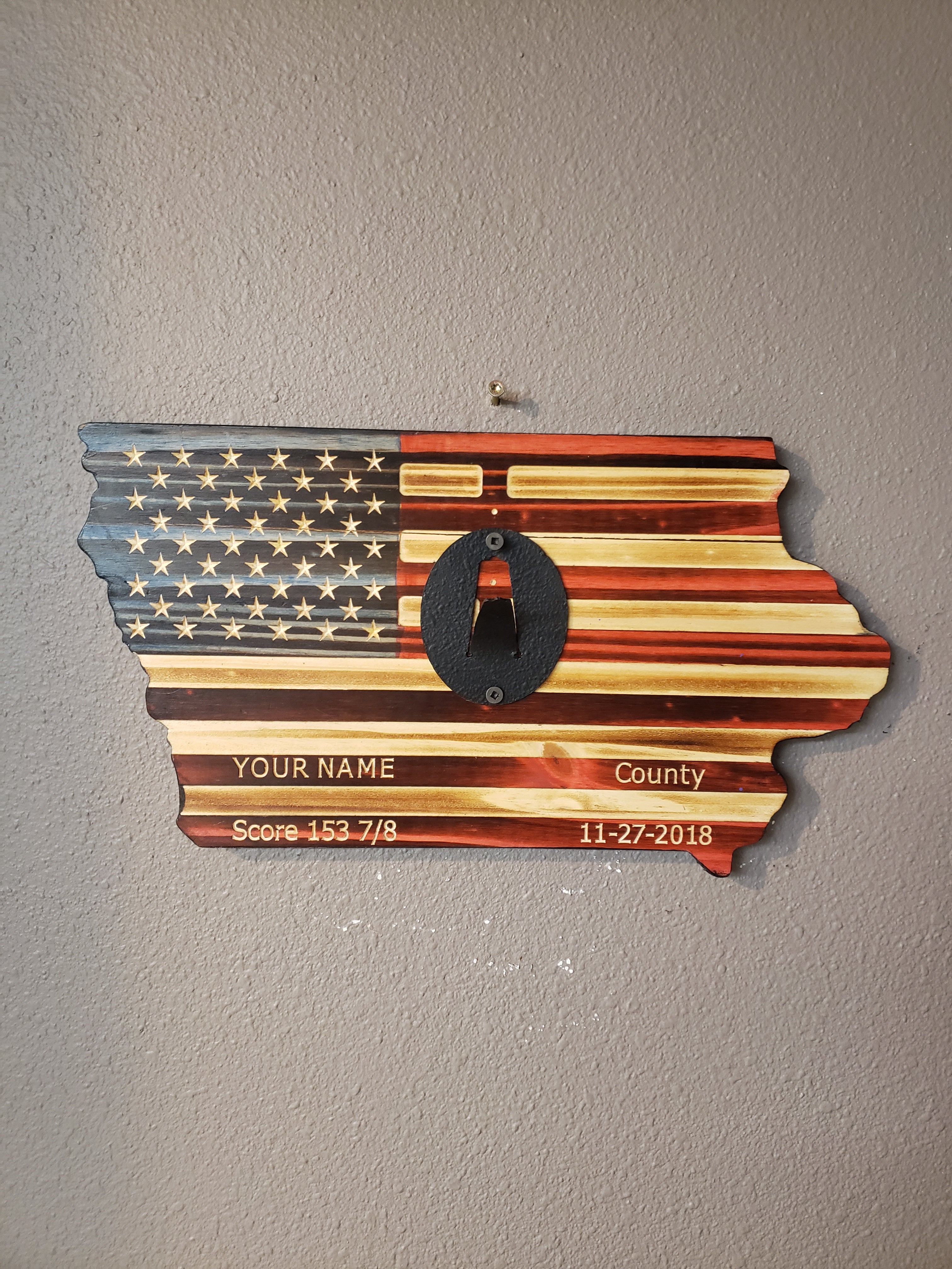 European Deer Mount Plaque - Personalized - Any State