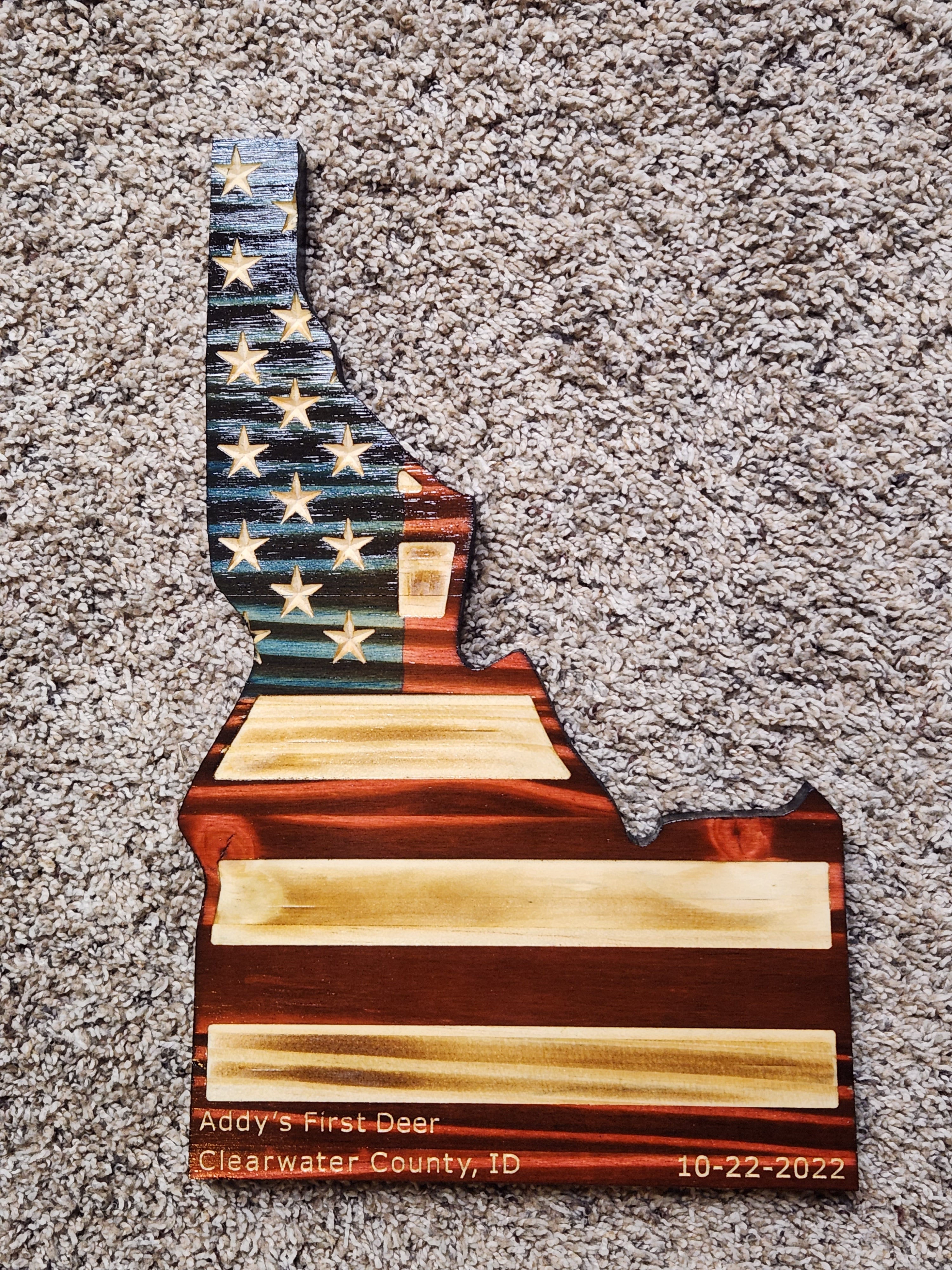 European Deer Mount Plaque - Personalized - Any State