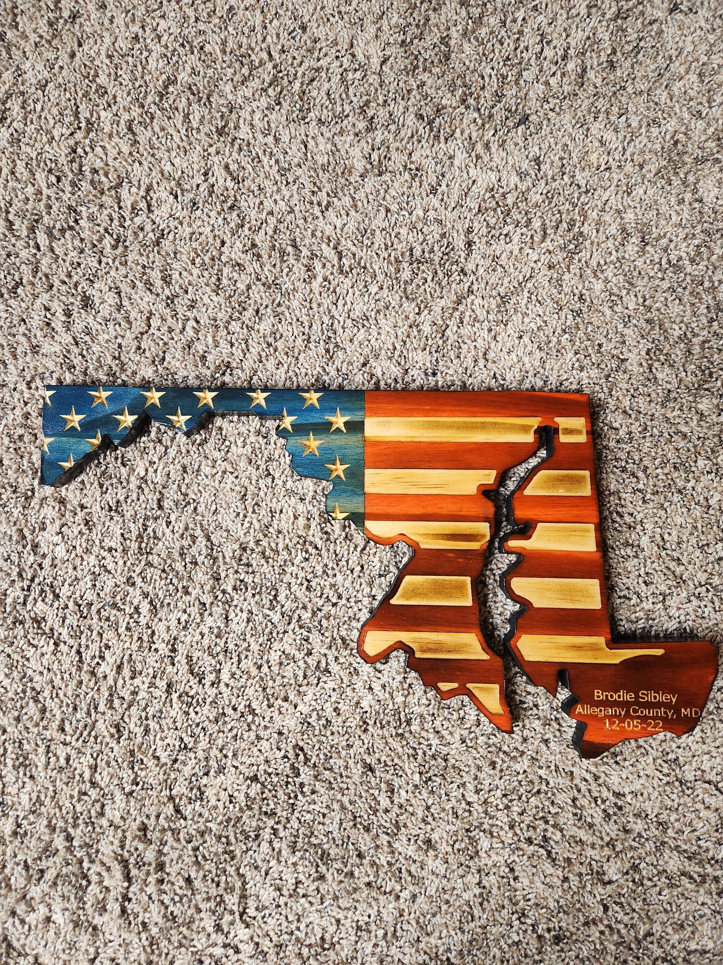 European Deer Mount Plaque - Personalized - Any State