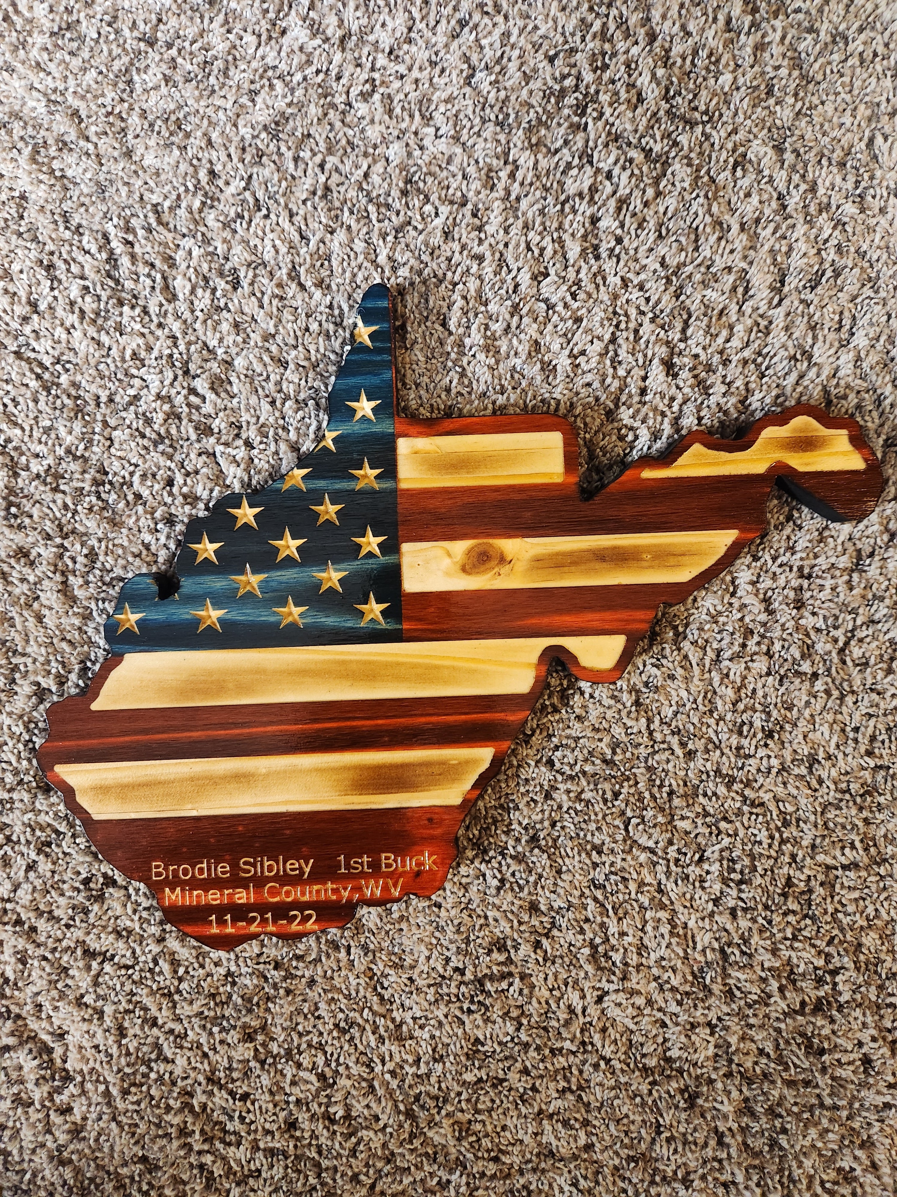 European Deer Mount Plaque - Personalized - Any State