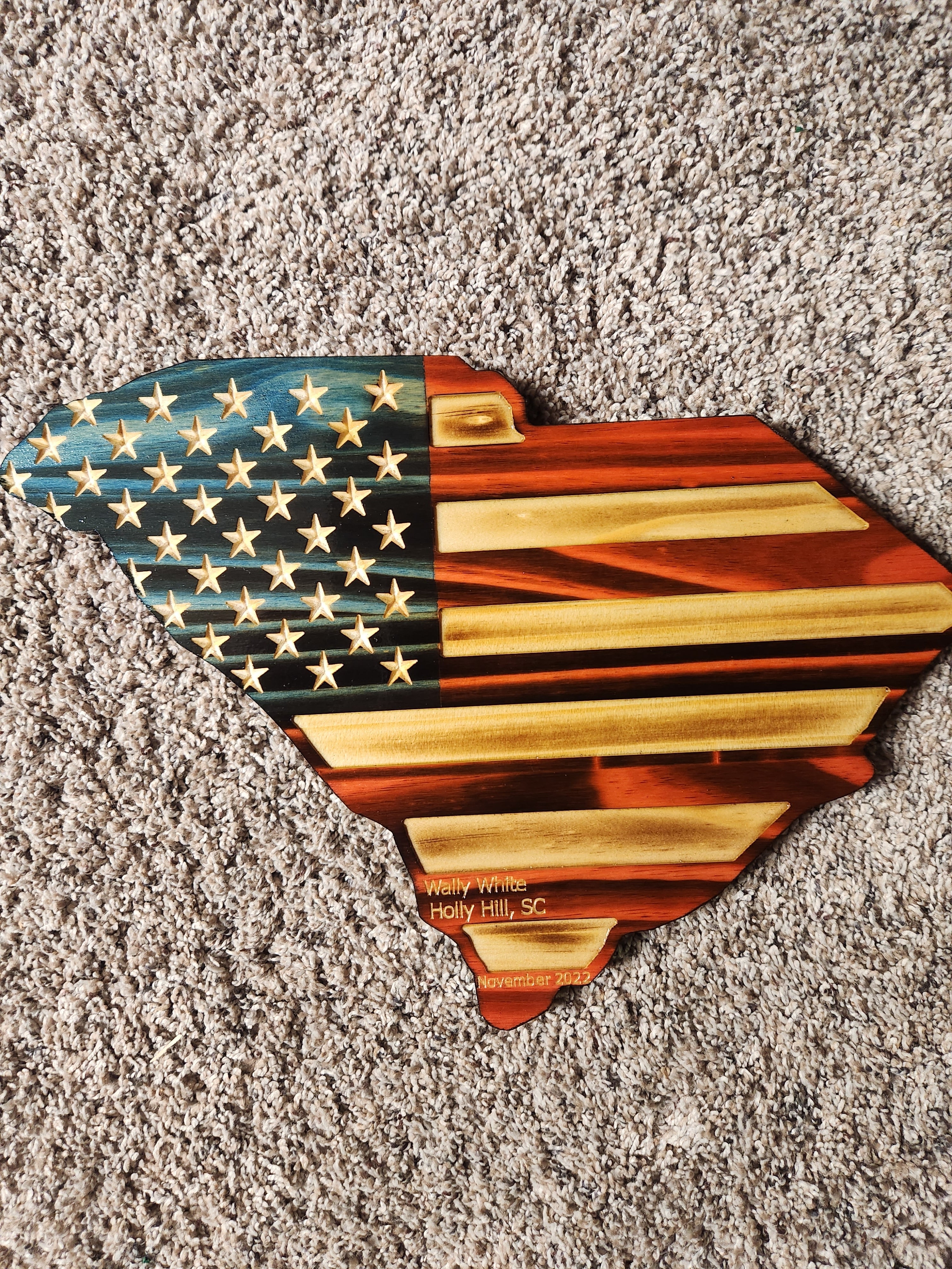 European Deer Mount Plaque - Personalized - Any State