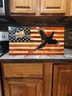 Rustic Wooden Flag - Personalized