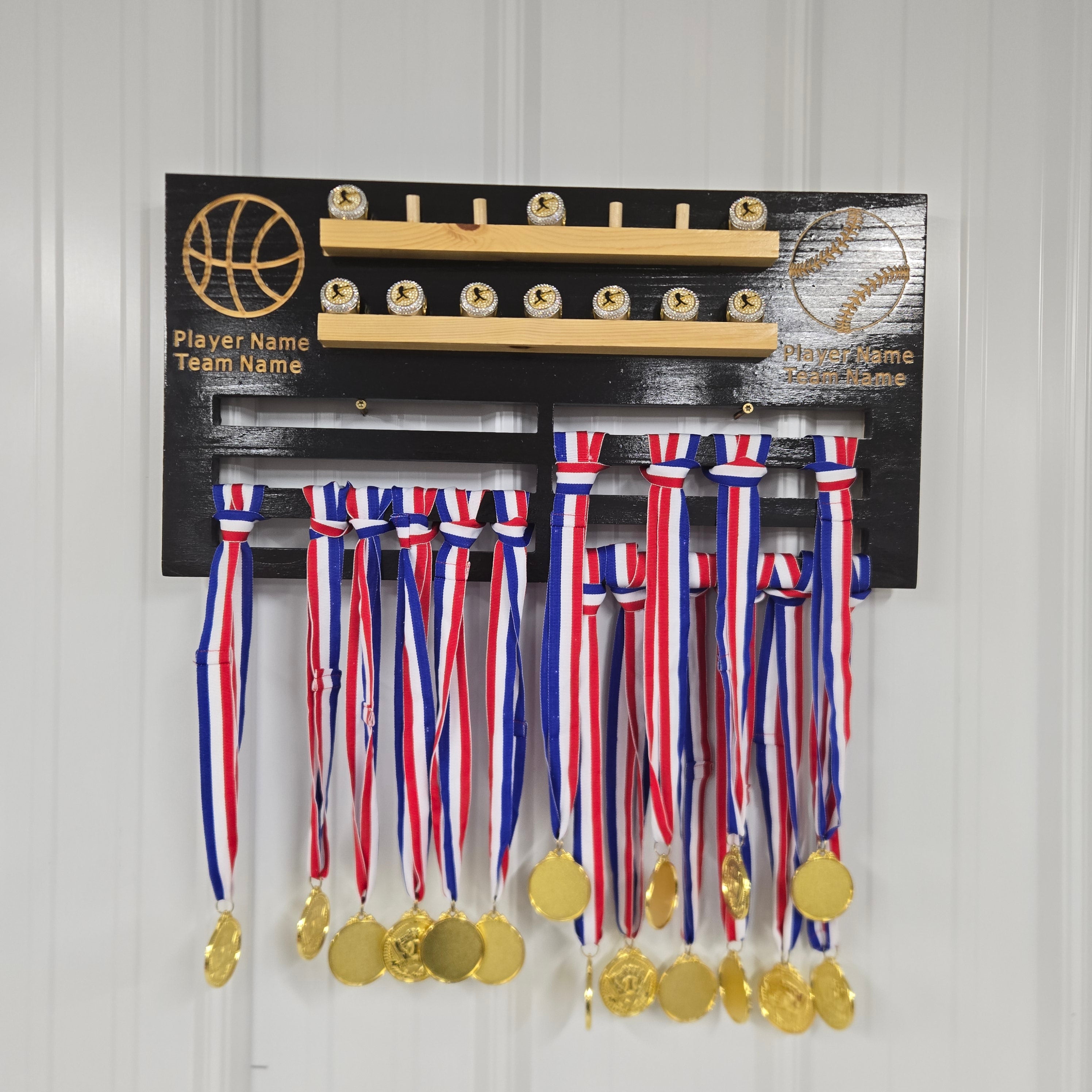Kids Sports Display         Medals, Rings, Trophies
