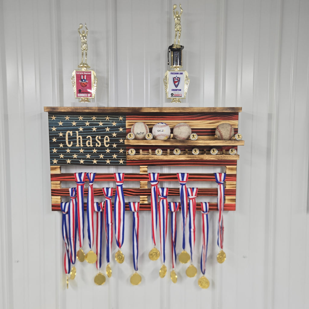 Kids Sports Display - Medals, Rings, Trophies