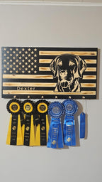 Rustic Wooden Flag - Personalized