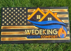 Rustic Wooden Flag - Personalized